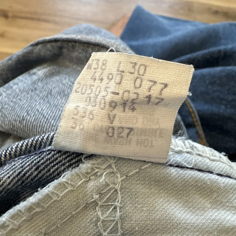 Vintage Levis 505 Jeans Mens 34 x 30 Relaxed‎ Fit 80s Denim Straight Leg